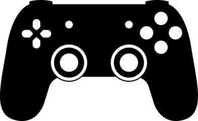 Fototapete - Games icon vector. Gamepad New concept. Black and white game controller symbol trendy flat and simple style icon for web site design, logo, app, game UI isolated on white background.