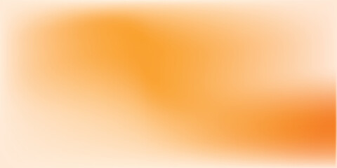 Poster - Beautiful Autumn Background Template, Orange and cream gradation color artwork. Blurred minimal orange gradient.