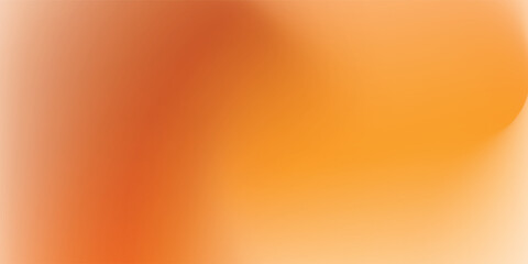 Poster - Beautiful Autumn Background Template, Orange and cream gradation color artwork. Blurred minimal orange gradient.