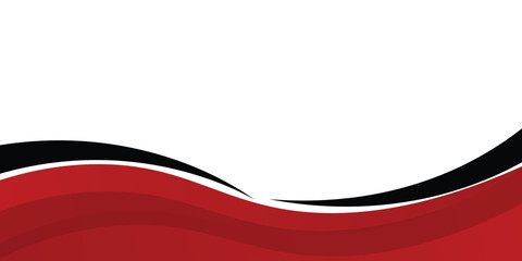 Poster - Vector red line background curve element with white space for text and message design,