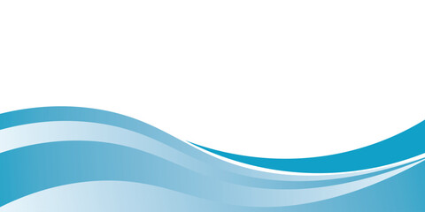 Poster - Blue and white business wave banner background arts modern