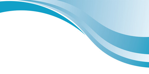 Poster - Blue and white business wave banner background arts modern