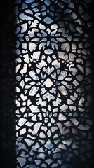Poster - Delicate patterns cast by an arabesque design dance across the surface, creating a mesmerizing interplay of light and shadow. This enchanting backdrop enhances the atmosphere of serenity