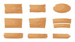 © DisignUA - Vector set of wooden planks and arrow pointers.