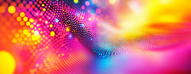 Aufkleber - Abstract, colorful background with bokeh lights and gradient colors. 
