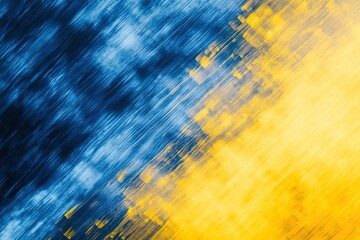 Poster - Abstract art: dynamic blue and gold hues blend