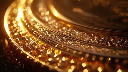 Poster - ornate gold design. ai.