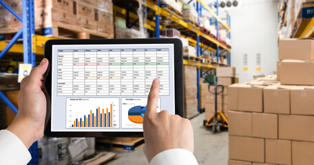 Poster - business data dashboard provide business intelligence analytic for marketing strategy planning snugl