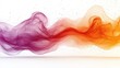 © Prime Stox - Colorful Abstract Wave of Smoke with Purple and Orange Hues
