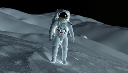 astronaut on the moon