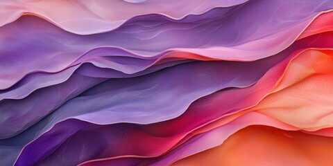 Poster - Abstract flowing textures digital art colorful waves vibrant environment aesthetic viewpoint