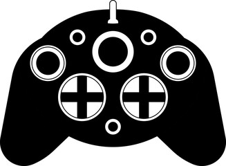 Fototapete - Games icon vector. New concept. Black and white game controller symbol trendy flat and simple style icon for web site design, logo, app, game UI isolated on white background.