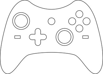 Fototapete - Games icon vector. New concept. Black and white game controller symbol trendy flat and simple style icon for web site design, logo, app, game UI isolated on white background.
