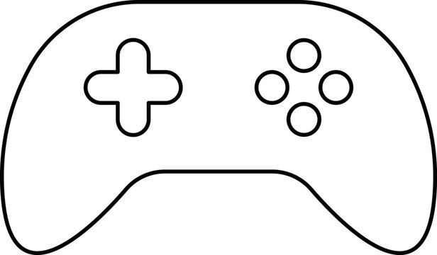 Games icon vector. New concept. Black and white game controller symbol trendy flat and simple style icon for web site design, logo, app, game UI isolated on white background.