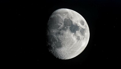 moon on the black