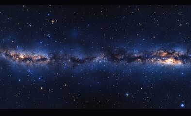 Wall Mural - milky way panorama, cosmic dust, space exploration, stellar background, astronomical image, science,