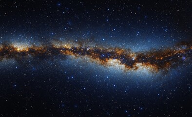 Wall Mural - milky way galaxy cosmic dust night sky space background