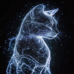 Wall Mural - Cat in the Cosmos