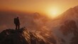 © dario - Achieving Your Goals Concept Art, Inspirational Mountain Summit Visualization