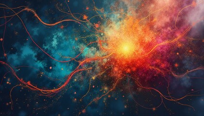 Wall Mural - Cosmic Burst of Energy