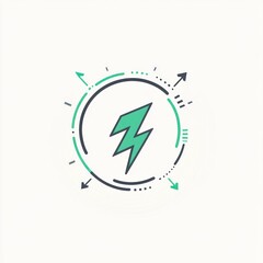 Poster - Abstract lightning graphic design, digital art, for web, app interface