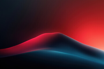 Poster - Colorful abstract light patterns create a stunning landscape at dusk