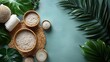 © scardstocks - Sleek flyer mockup for a spa and wellness retreat with soothing colors and minimalist design isolated on a transparent background