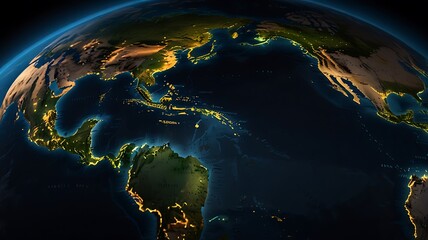 planet earth in space