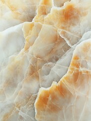 Aufkleber - Natural Stone Texture with Orange and Cream Patterns for Backgrounds and Designs : Generative AI