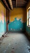 © Phennapha - Roughed up concrete floor with peeling paint and rusty pipes, concrete, industrial, urban
