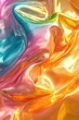 © Biancaart - Abstract Colorful Swirling Liquid Gold Texture