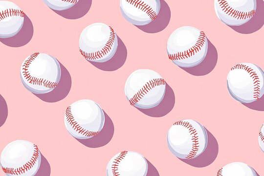 Baseballs background.