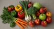 © Tiara - Fresh Fruits and Vegetables Still Life Arrangement for Healthy Eating