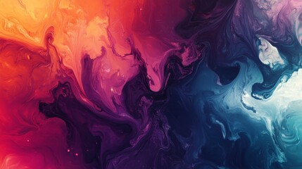 Poster - a vibrant abstract background featuring swirling colors and fluid shapes, creating a dynamic and ene