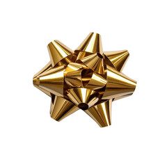 Poster - Gold star on a black background highlighting a simple and elegant design for various uses on white background , cut out.