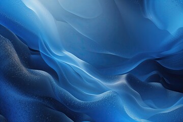 Poster - Blue Gradient Abstract Background with Textured Grainy Effect Evoking Depth and Motion