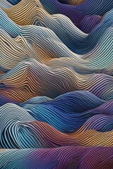 Wall Mural - abstract wavy lines