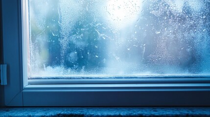 Poster - Condensation forming on window showing poor home insulation