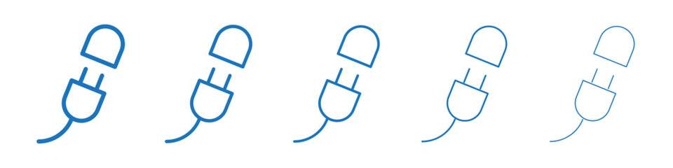 plugin icon symbol collection thin outline set