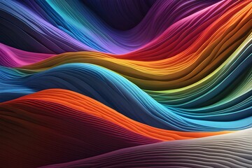 Wall Mural - abstract colorful wave background