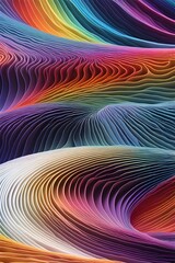 Wall Mural - abstract colorful background with lines