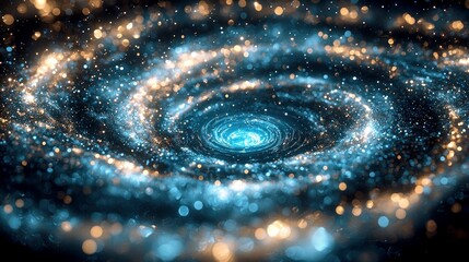 Wall Mural - cosmic swirl: a mesmerizing journey through the vibrant colors and swirling energy of a distant gala
