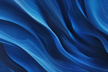 Poster - Blue Gradient Abstract Background with Grainy Texture Creating Depth and Motion Effect