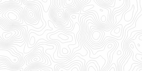 Wall Mural - Vector geography landscape Topo contour map on white background, Topographic contour lines. Seamless pattern with lines Topographic map. Geographic mountain relief diagram line wave carve.	
