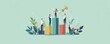 © HISTOCK - Business people competing for success standing on bar graph