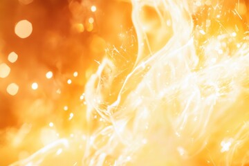 Wall Mural - Abstract fiery sparks, glowing bokeh background, energy, design