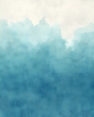 Poster - Abstract Blue Texture with White Space for Text Overlay Calm Watery Artistic Background