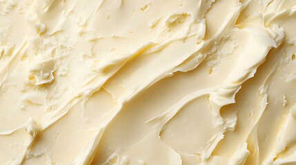 Poster - Creamy Texture Background with Abstract Swirls and Smooth Surface for Food and Beauty Concepts