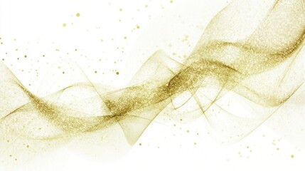 Wall Mural - Golden wave abstract, sparkle background, design element