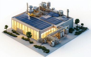 solar rooftop installation capacity. large solar power plant with scalable panel system on rooftop.